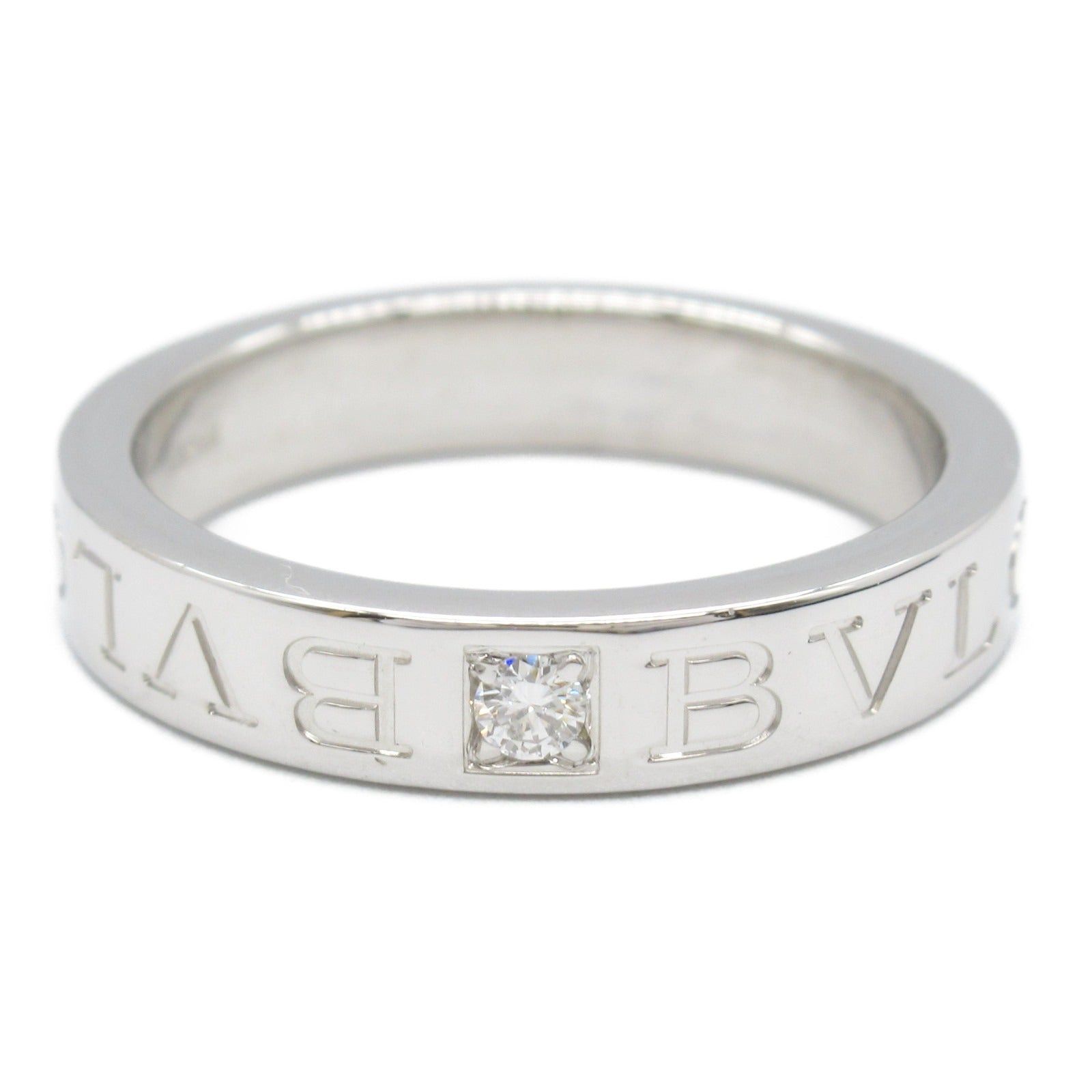Bvlgari Bvlgari Bulgari Double Logo 1Pd Ring K18Wg (White Gold) Diamond Clear Size ONE SIZE - 2 Thumbnail