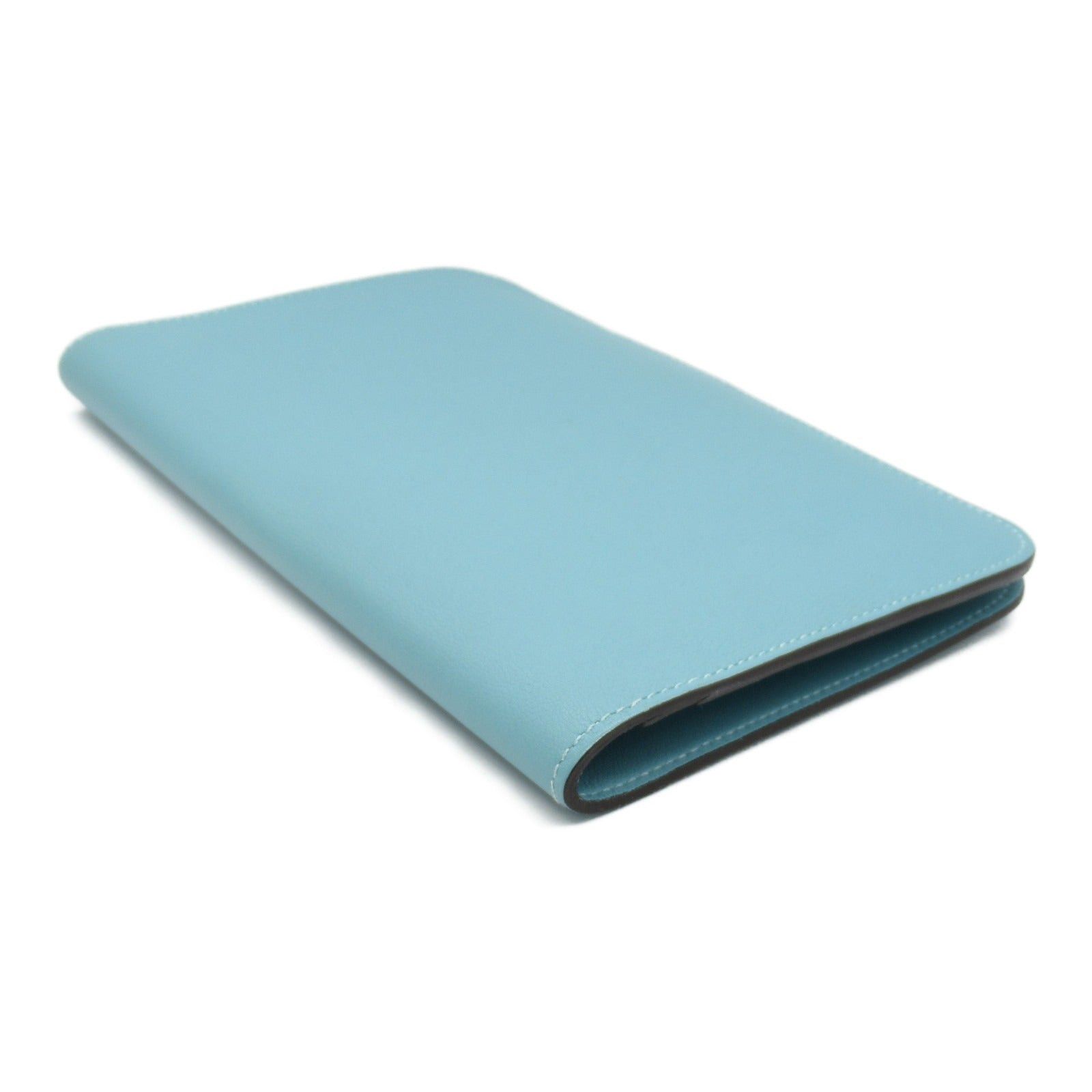 Hermes Hermes Dogon Gm Lagon Bi-Fold Long Wallet Leather Veau Swift Blue Silver Hardware X Stamp Size ONE SIZE - 4 Thumbnail