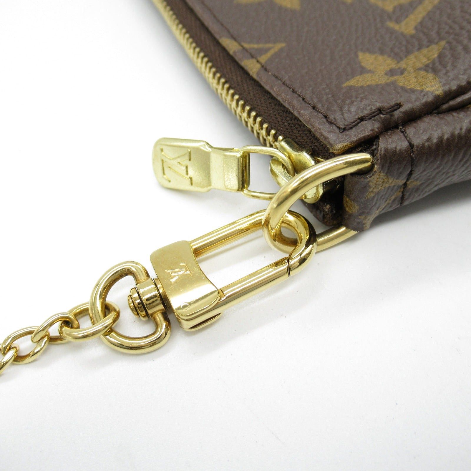 Louis Vuitton Louis Vuitton Mini Pochette Accessoires Accessory Pouch Handbag Coated Canvas Monogram Brown Size ONE SIZE - 8 Thumbnail