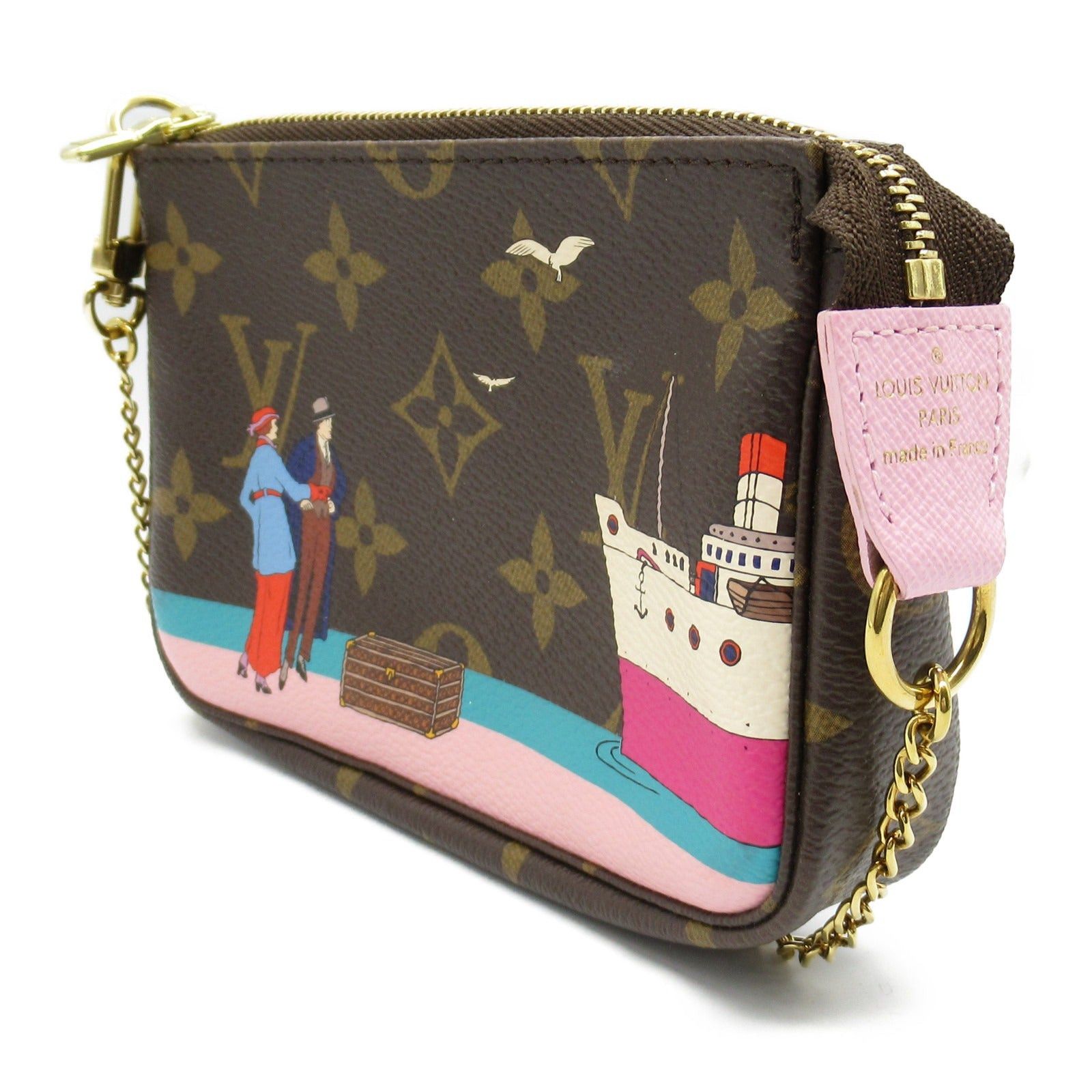 Louis Vuitton Louis Vuitton Mini Pochette Accessoires Accessory Pouch Handbag Coated Canvas Monogram Brown Size ONE SIZE - 3 Thumbnail