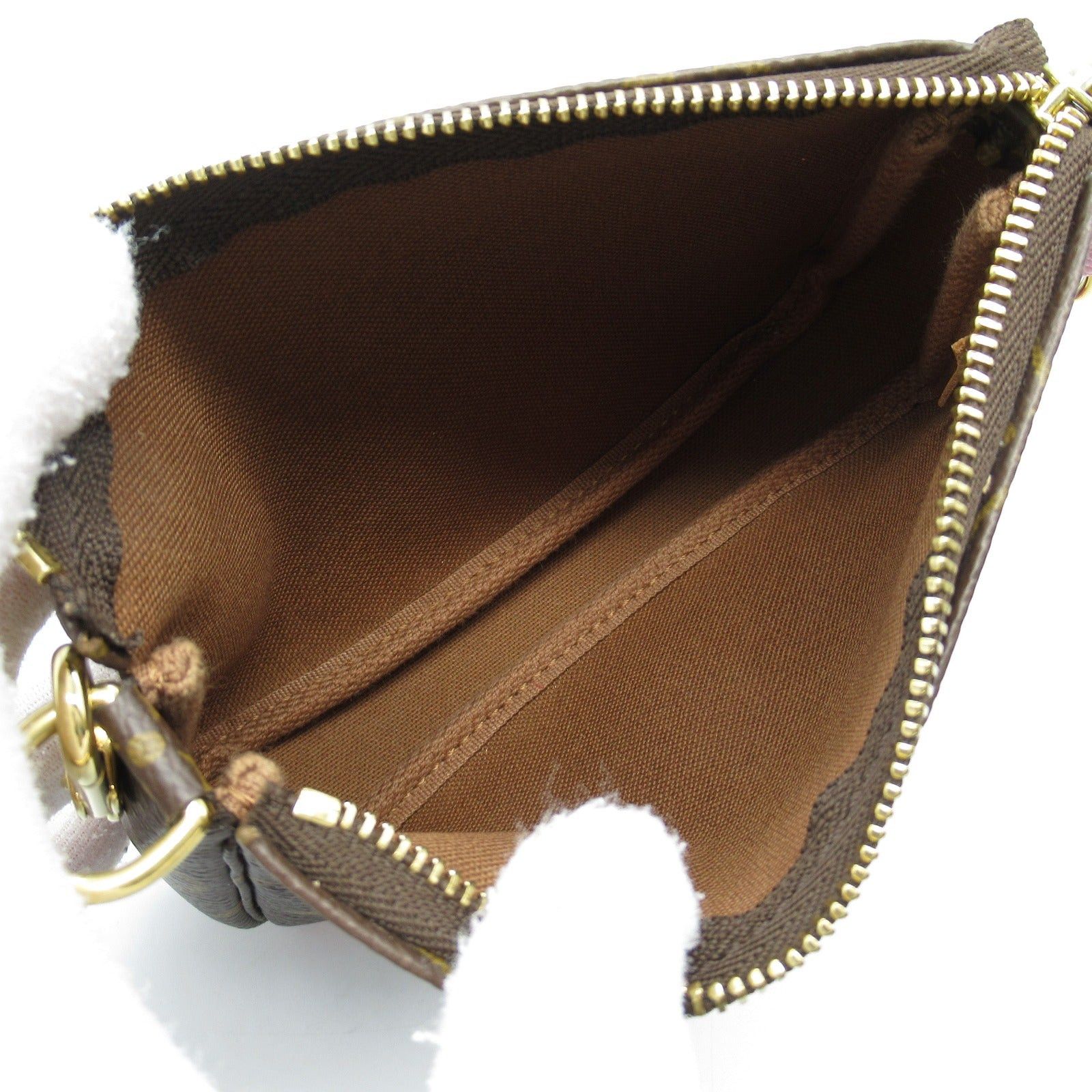 Louis Vuitton Louis Vuitton Mini Pochette Accessoires Accessory Pouch Handbag Coated Canvas Monogram Brown Size ONE SIZE - 5 Thumbnail