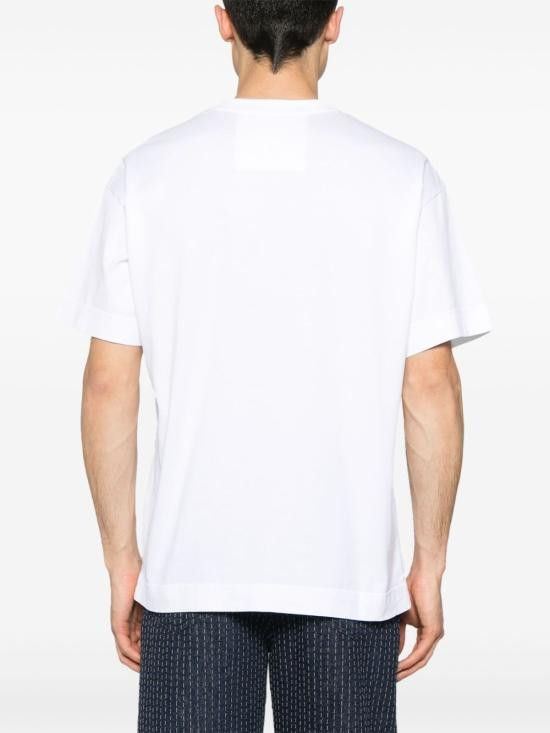 Givenchy GIVENCHY Men T-Shirts BM71MG3YQA 100 White Size US XL / EU 56 / 4 - 2 Thumbnail
