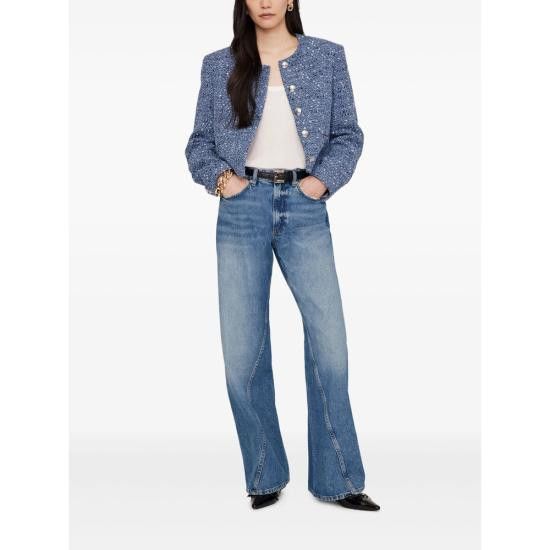 Anine Bing ANINE BING Women Jackets A 01 10985 BEL1 BLUE Size M / US 6-8 / IT 42-44 - 2 Thumbnail
