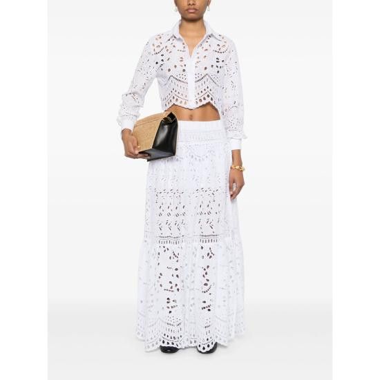 Ermanno Scervino ERMANNO SCERVINO Women Shirts D464K611RXT 10601 WHITE Size M / US 6-8 / IT 42-44 - 5 Thumbnail