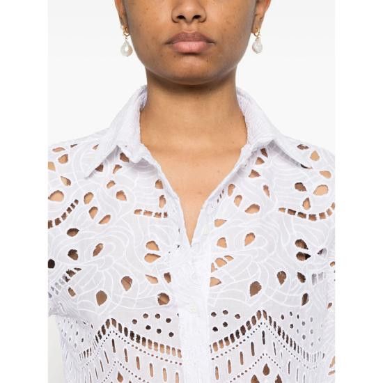 Ermanno Scervino ERMANNO SCERVINO Women Shirts D464K611RXT 10601 WHITE Size M / US 6-8 / IT 42-44 - 4 Thumbnail