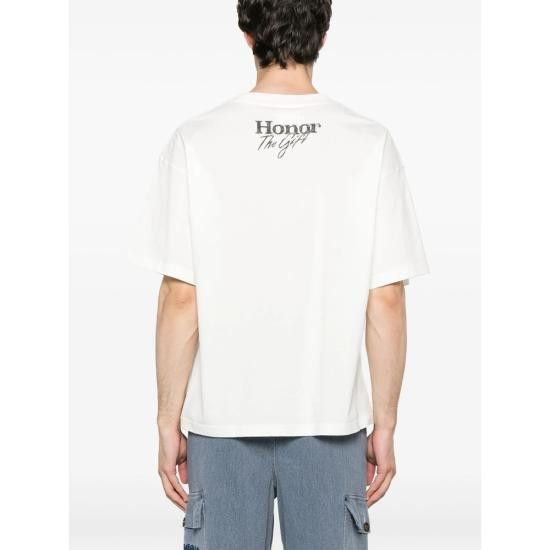 Honor the Gift HONOR THE GIFT Men T-Shirts HTG250146 WHITE Size US L / EU 52-54 / 3 - 3 Thumbnail