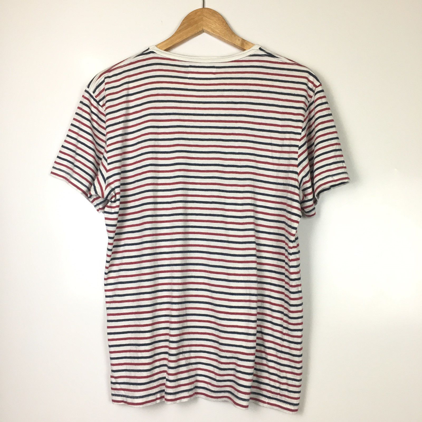 Denime × Japanese Brand Striped T-shirt V-neck Size US M / EU 48-50 / 2 - 5 Thumbnail