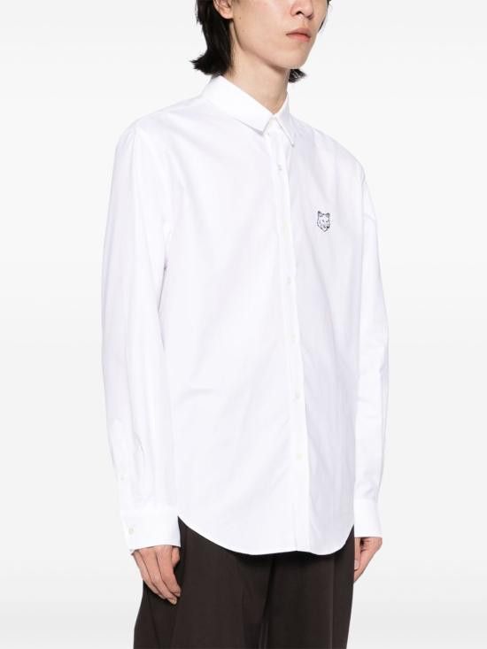 Maison Kitsune MAISON KITSUNE Men Long Tops MM00405WC5012 P100 White Size US L / EU 52-54 / 3 - 4 Thumbnail