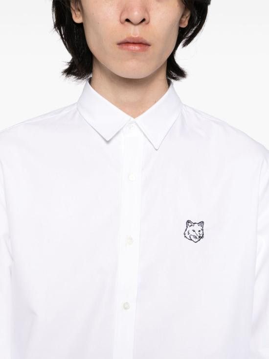 Maison Kitsune MAISON KITSUNE Men Long Tops MM00405WC5012 P100 White Size US M / EU 48-50 / 2 - 2 Thumbnail