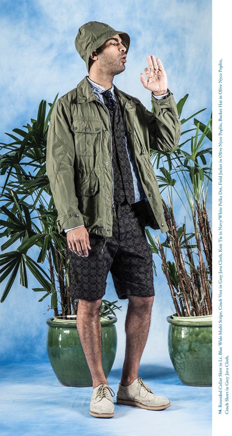Engineered Garments SS16 Cinch Short Grey Java Cloth Size US 32 / EU 48 - 1 Thumbnail