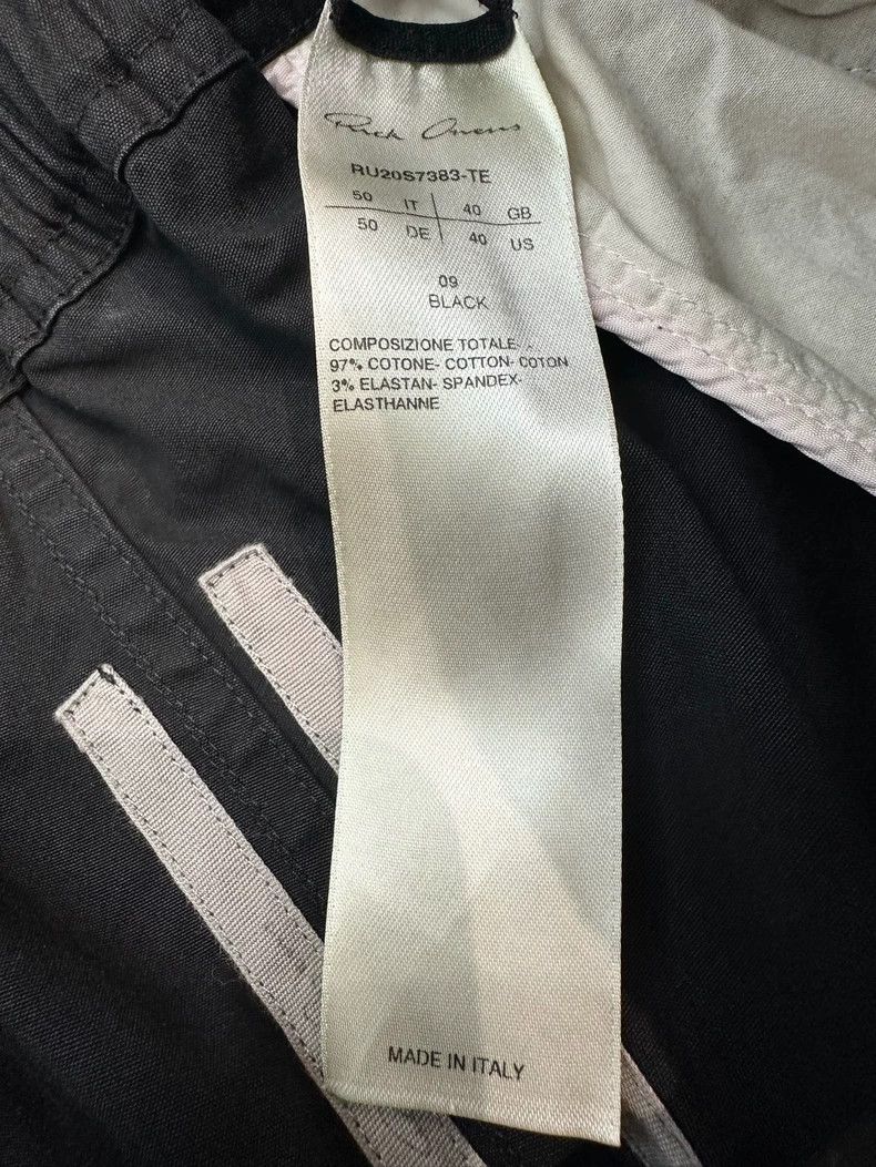 Rick Owens Rick Owens Black Workwear Shorts Size US 31 - 6 Thumbnail