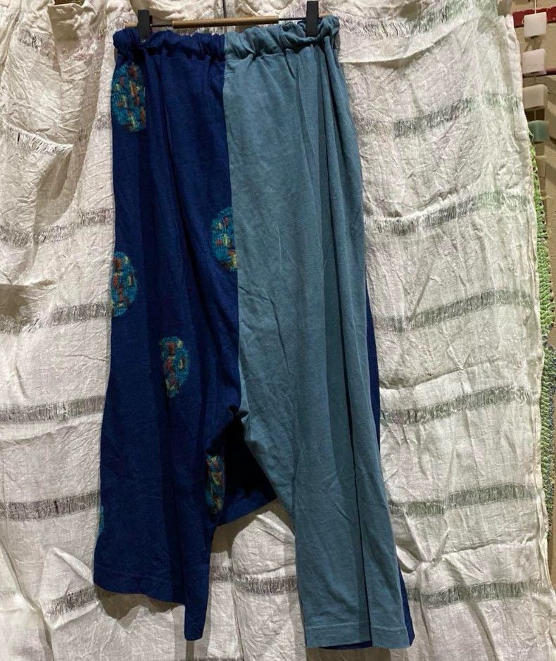 Kapital Handmade Layered Pants with Flower Design Size US 30 / EU 46 - 3 Thumbnail
