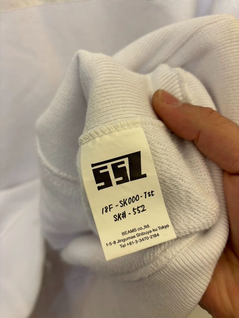Sacai Classic White Oversized SSZ Sweatshirt Size US S / EU 44-46 / 1 - 8 Thumbnail