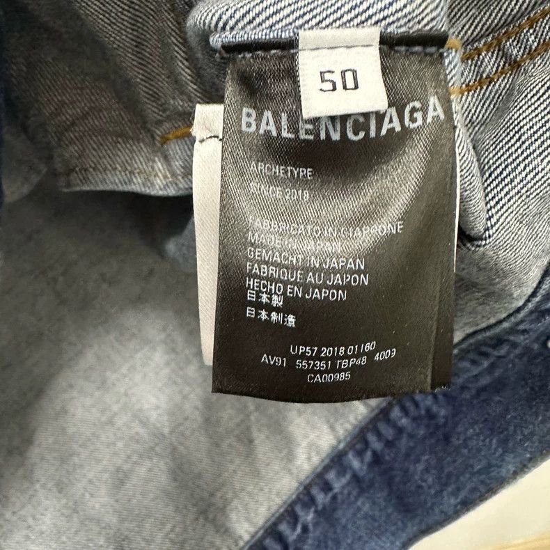 Balenciaga Balenciaga Distressed Denim Jacket Size US L / EU 52-54 / 3 - 6 Thumbnail