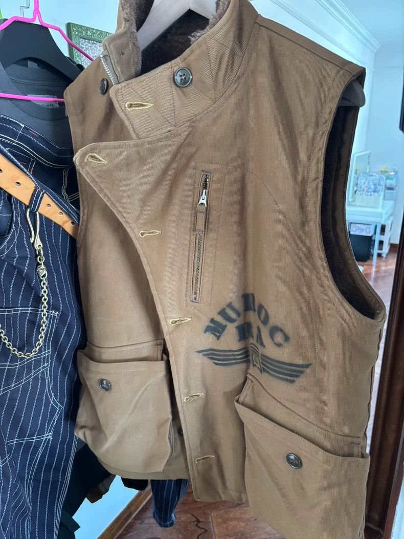 Freewheelers Freewheelers Aviator Vest with Wool Lining-dmc Size US XL / EU 56 / 4 - 2 Thumbnail