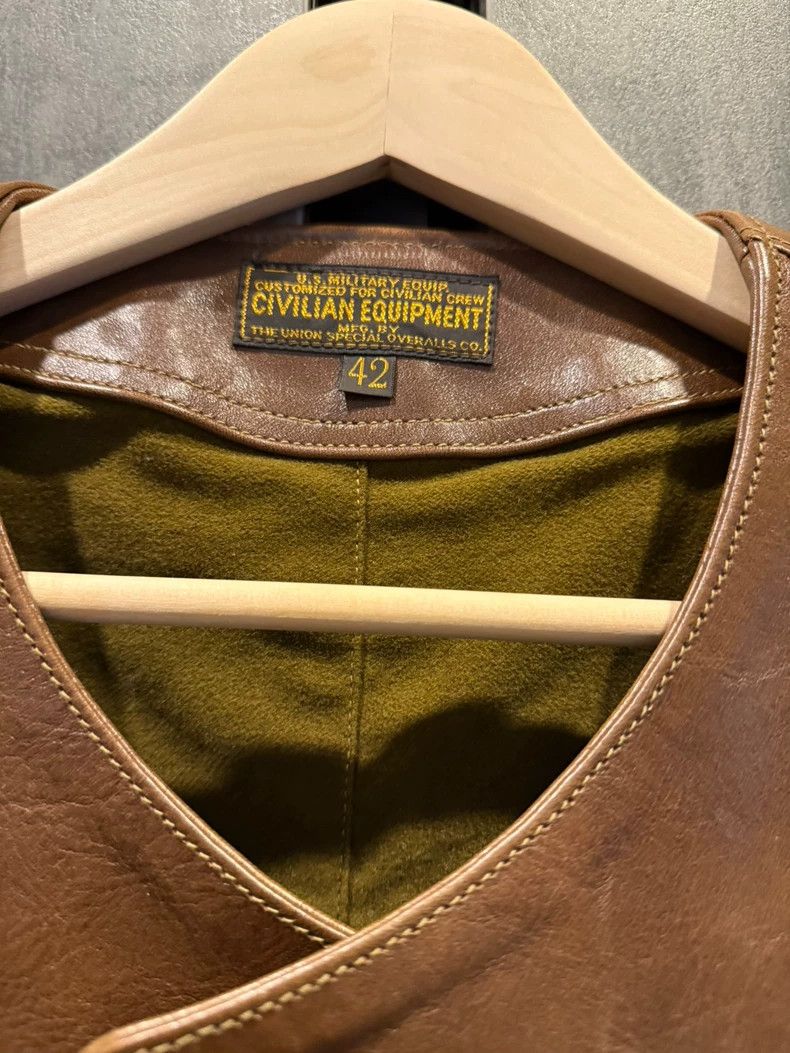 Freewheelers Freewheelers Leather Vest in Brown Color-dmc Size US L / EU 52-54 / 3 - 3 Thumbnail
