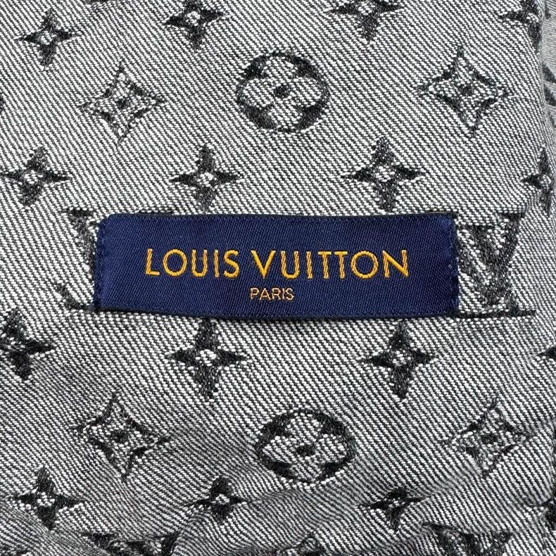 Louis Vuitton Black Denim Jacket by LV NIGO-dmc Size US XL / EU 56 / 4 - 4 Thumbnail