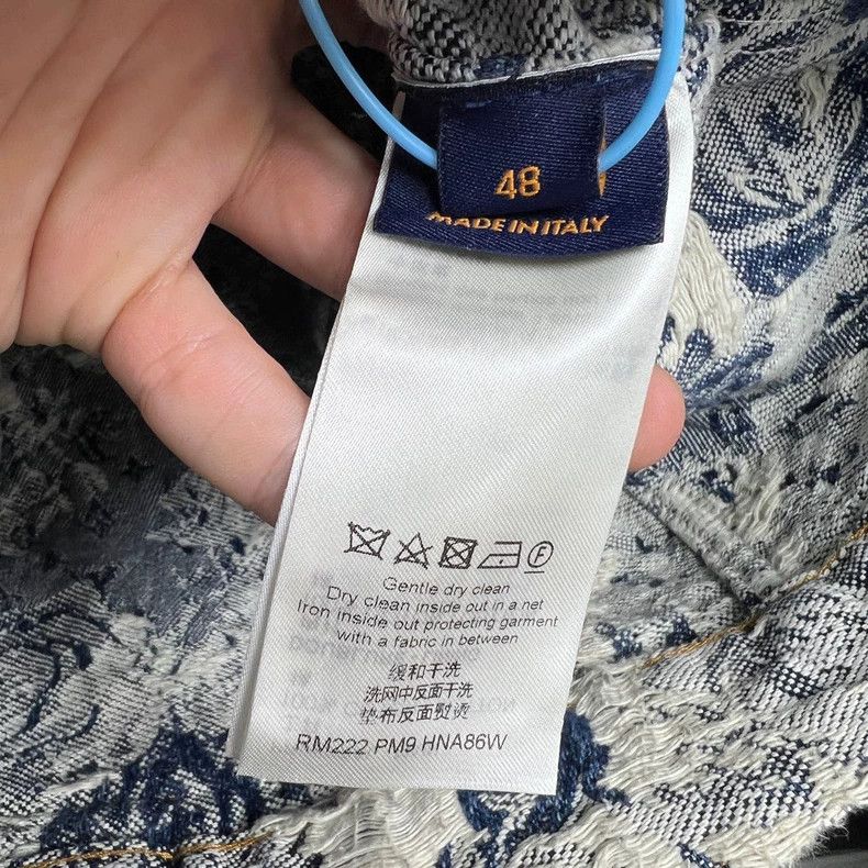 Louis Vuitton Floral Printed Long Sleeve Denim Jacket-dmc Size US XL / EU 56 / 4 - 4 Thumbnail