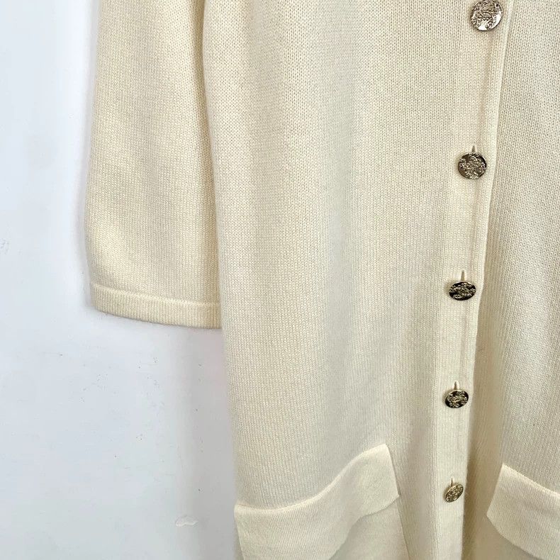 Chanel Beige Cashmere Short Sleeve Knit Dress-dmc Size S / US 4 / IT 40 - 4 Thumbnail