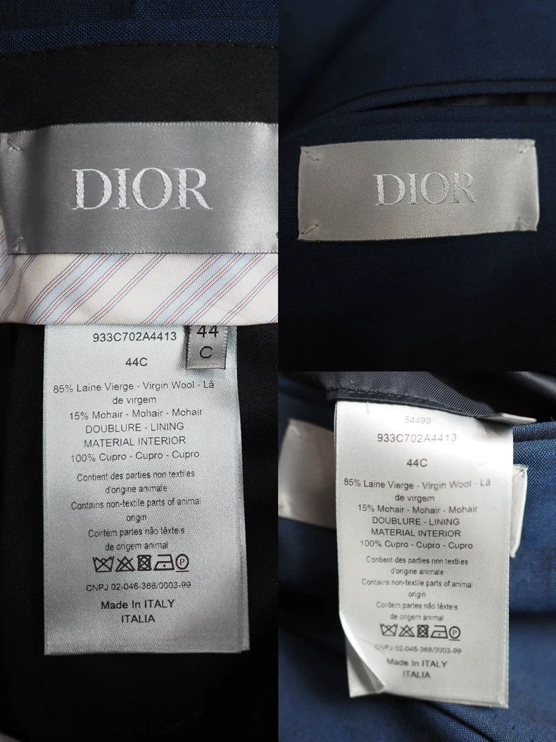 Dior Dior Navy Wool Suit Set-dmc Size US XL / EU 56 / 4 - 7 Thumbnail