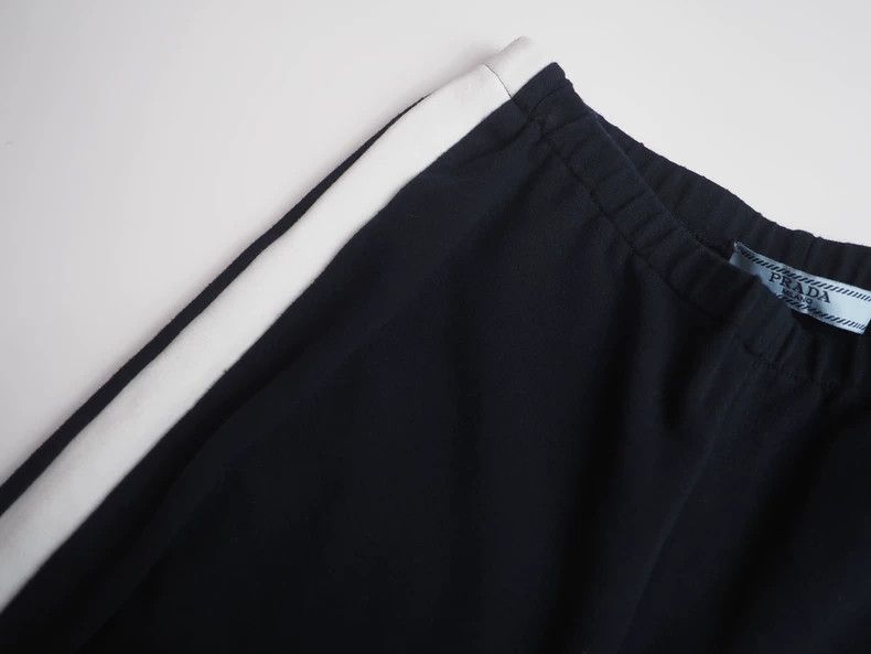 Prada Navy White Prada Track Pants-dmc Size US 26 / EU 42 - 3 Thumbnail