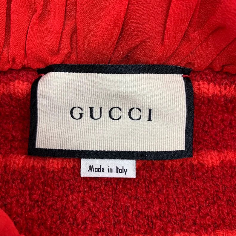 Gucci Red Bow Knit Wool Mini Skirt-dmc Size 22" - 5 Thumbnail