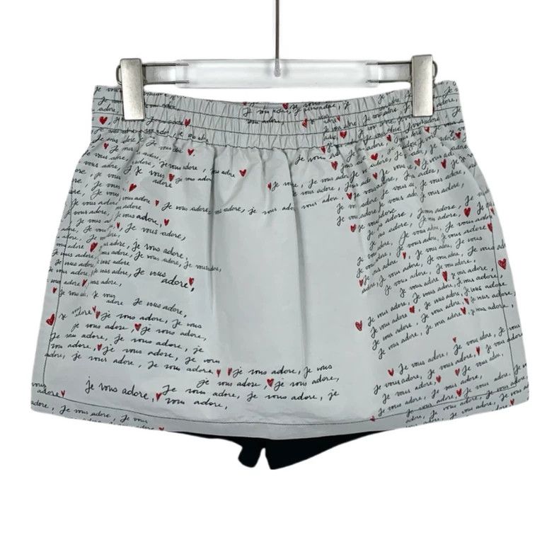 Dior Dioramour Gray Letter Printed Casual Shorts-dmc Size US 26 / EU 42 - 2 Thumbnail