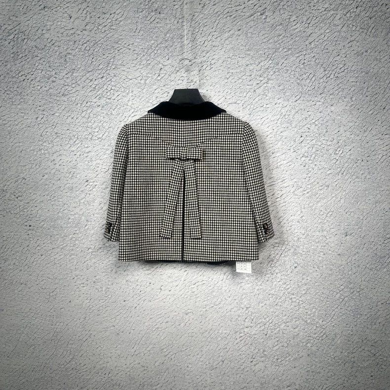 Gucci Black and White Check Wool Jacket-dmc Size US L / EU 52-54 / 3 - 2 Thumbnail