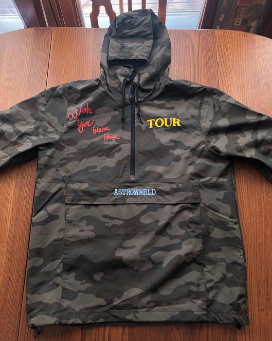 Astroworld on sale camo windbreaker