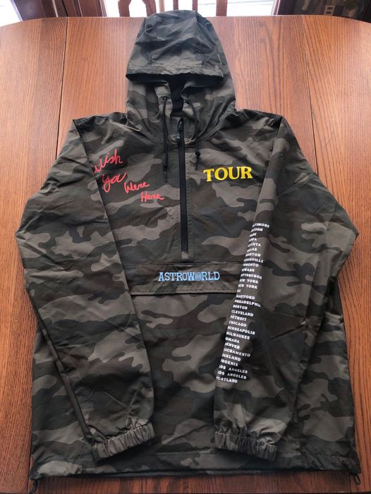 Astroworld hot sale camo windbreaker