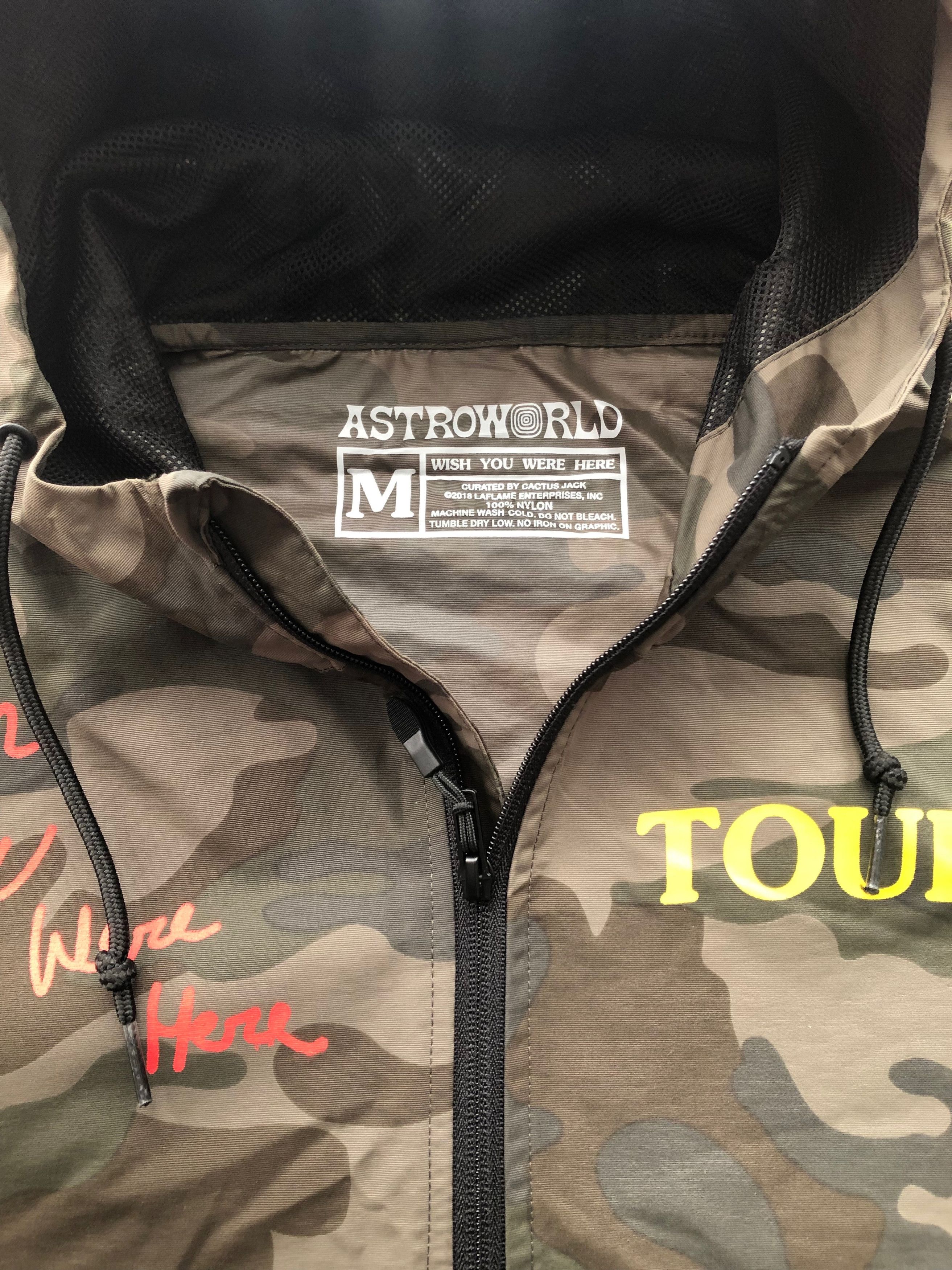 Travis buy Scott AstroWorld Tour Camo Windbreaker-Medium