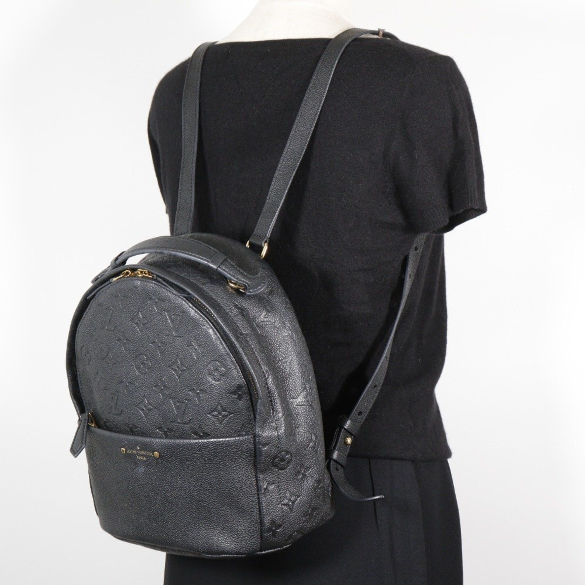Louis Vuitton Louis Vuitton Sorbonne Backpack/Daypack M44016 Monogram Empreinte 2018 Black CA2128 A5 Double Women's Size ONE SIZE - 8 Thumbnail