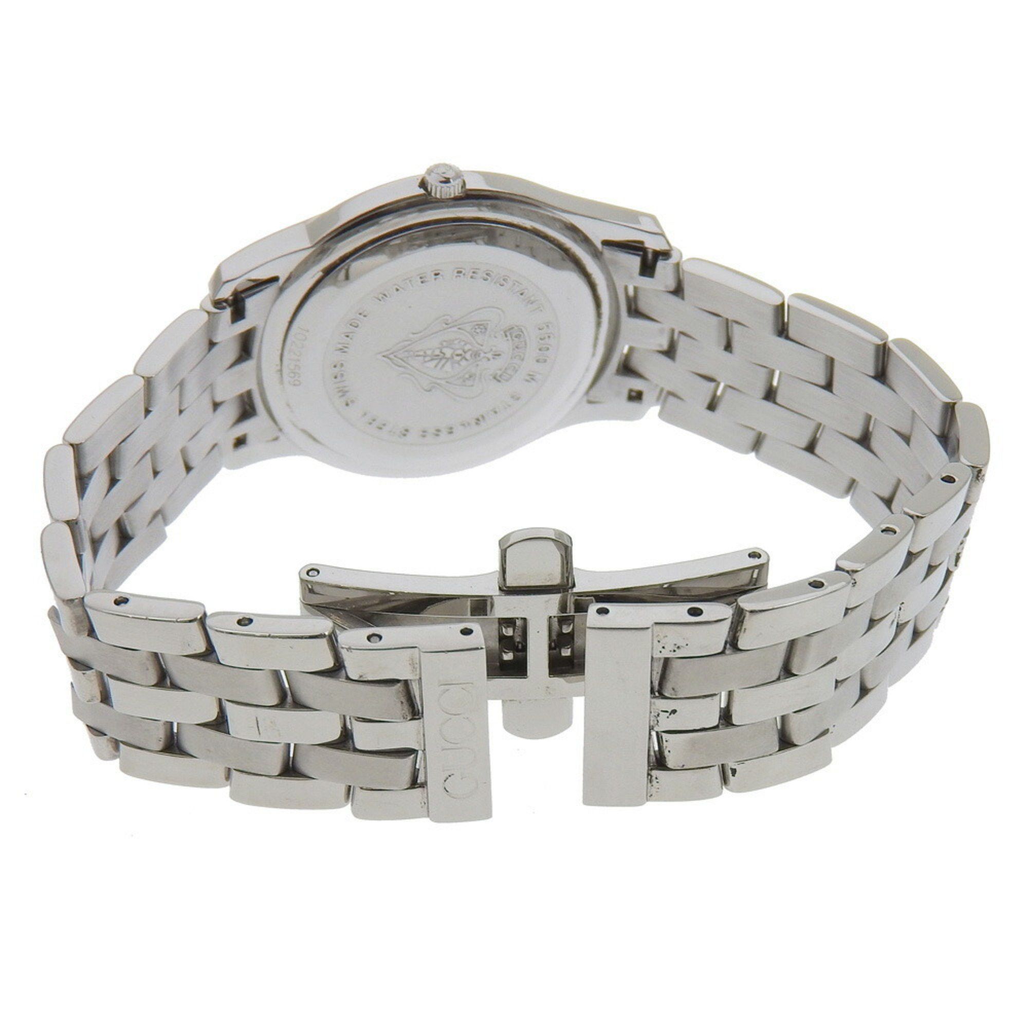 Gucci Gucci Watch 5500M Stainless Steel Quartz Analog Display Black Dial Men's Size ONE SIZE - 5 Thumbnail