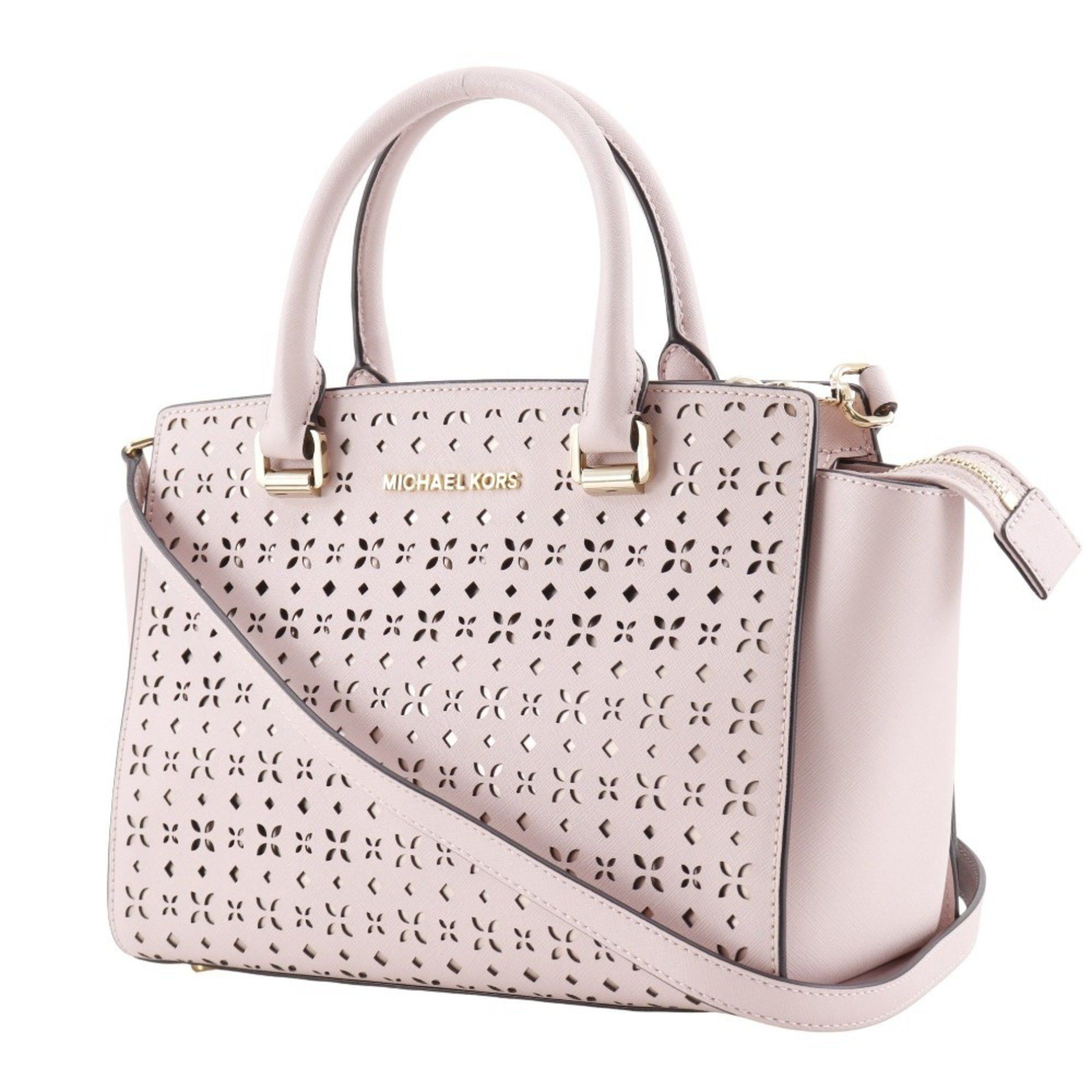 Michael Kors Michael Kors Selma handbag shoulder perforated leather pink 2way A5 women's Size ONE SIZE - 2 Thumbnail