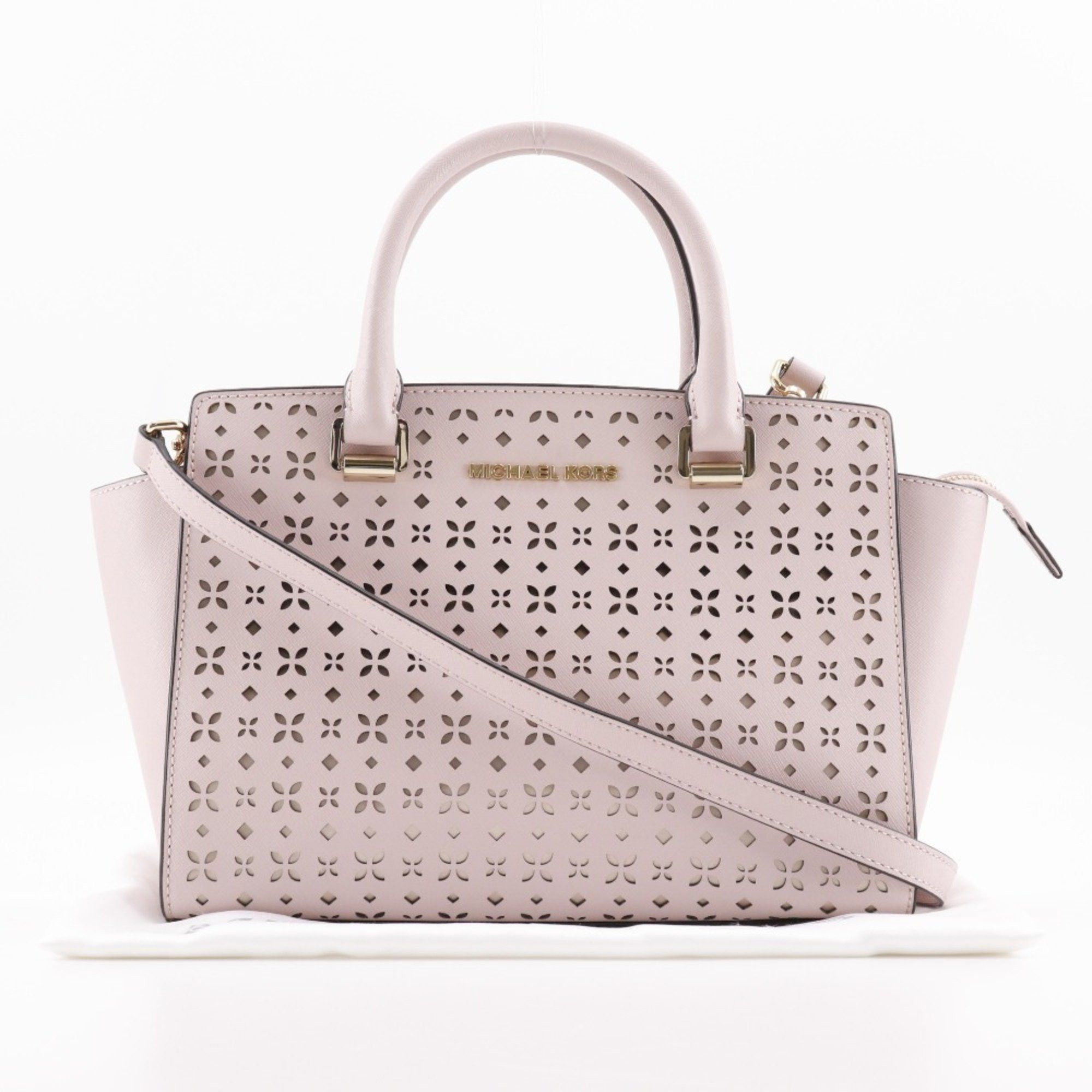 Michael Kors Michael Kors Selma handbag shoulder perforated leather pink 2way A5 women's Size ONE SIZE - 11 Thumbnail