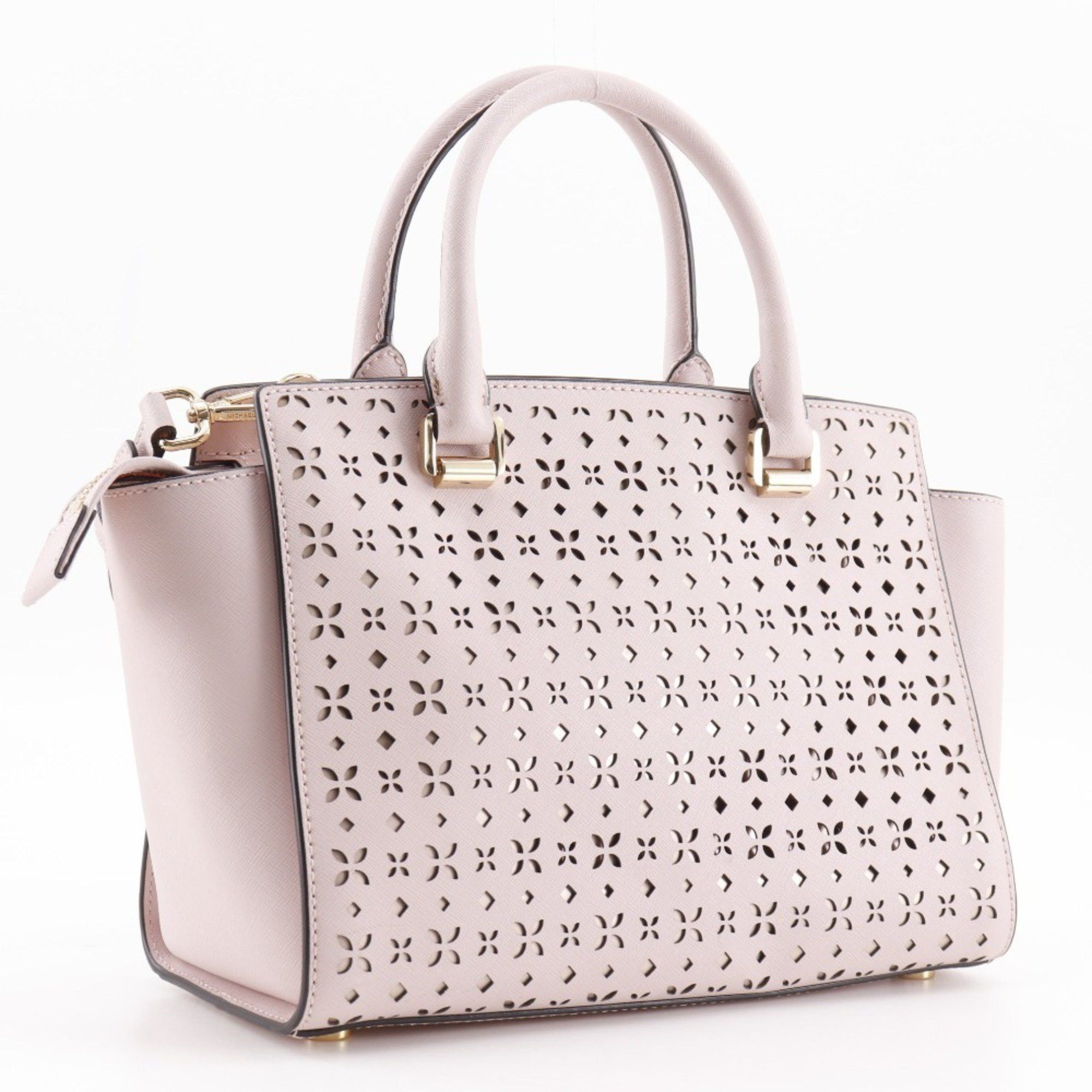 Michael Kors Michael Kors Selma handbag shoulder perforated leather pink 2way A5 women's Size ONE SIZE - 3 Thumbnail