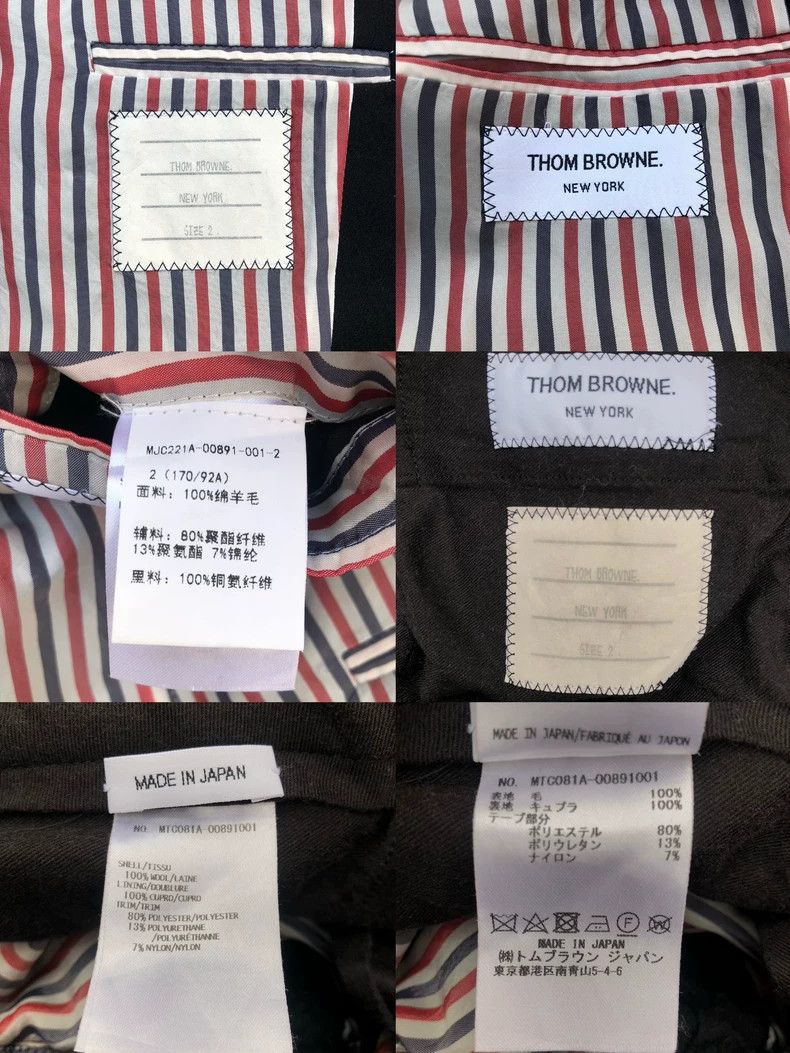Thom Browne Thom Browne Black Suit Jacket with Stripes-dmc Size US M / EU 48-50 / 2 - 8 Thumbnail