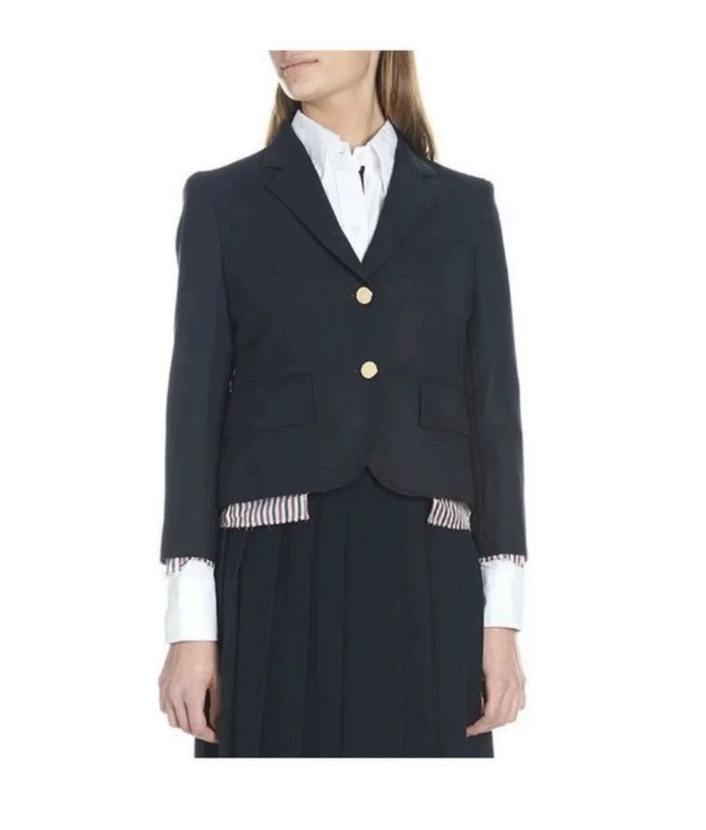Thom Browne Classic Navy Suit Jacket by Thom Browne-dmc Size US M / EU 48-50 / 2 - 6 Thumbnail