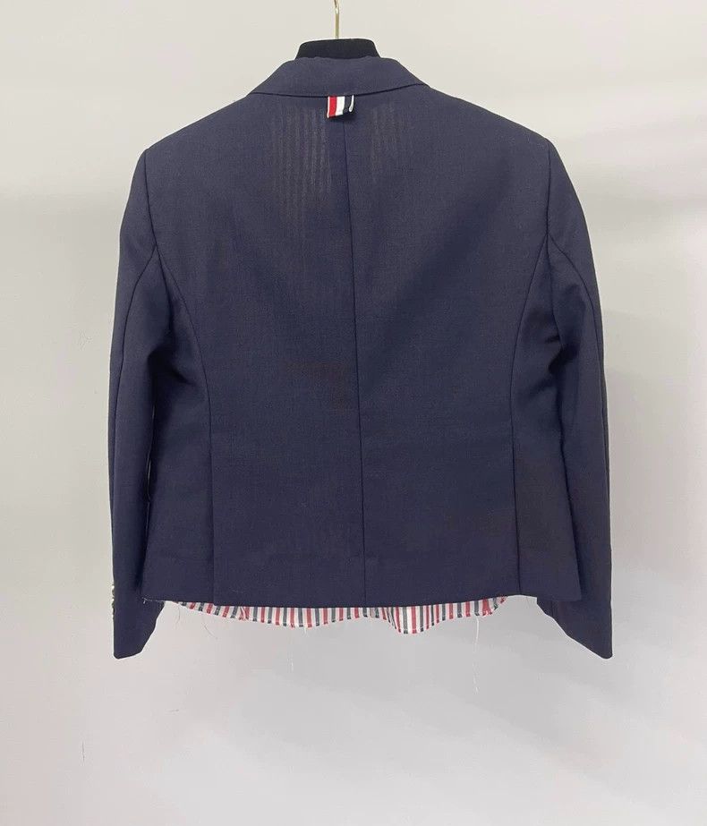 Thom Browne Classic Navy Suit Jacket by Thom Browne-dmc Size US M / EU 48-50 / 2 - 2 Thumbnail