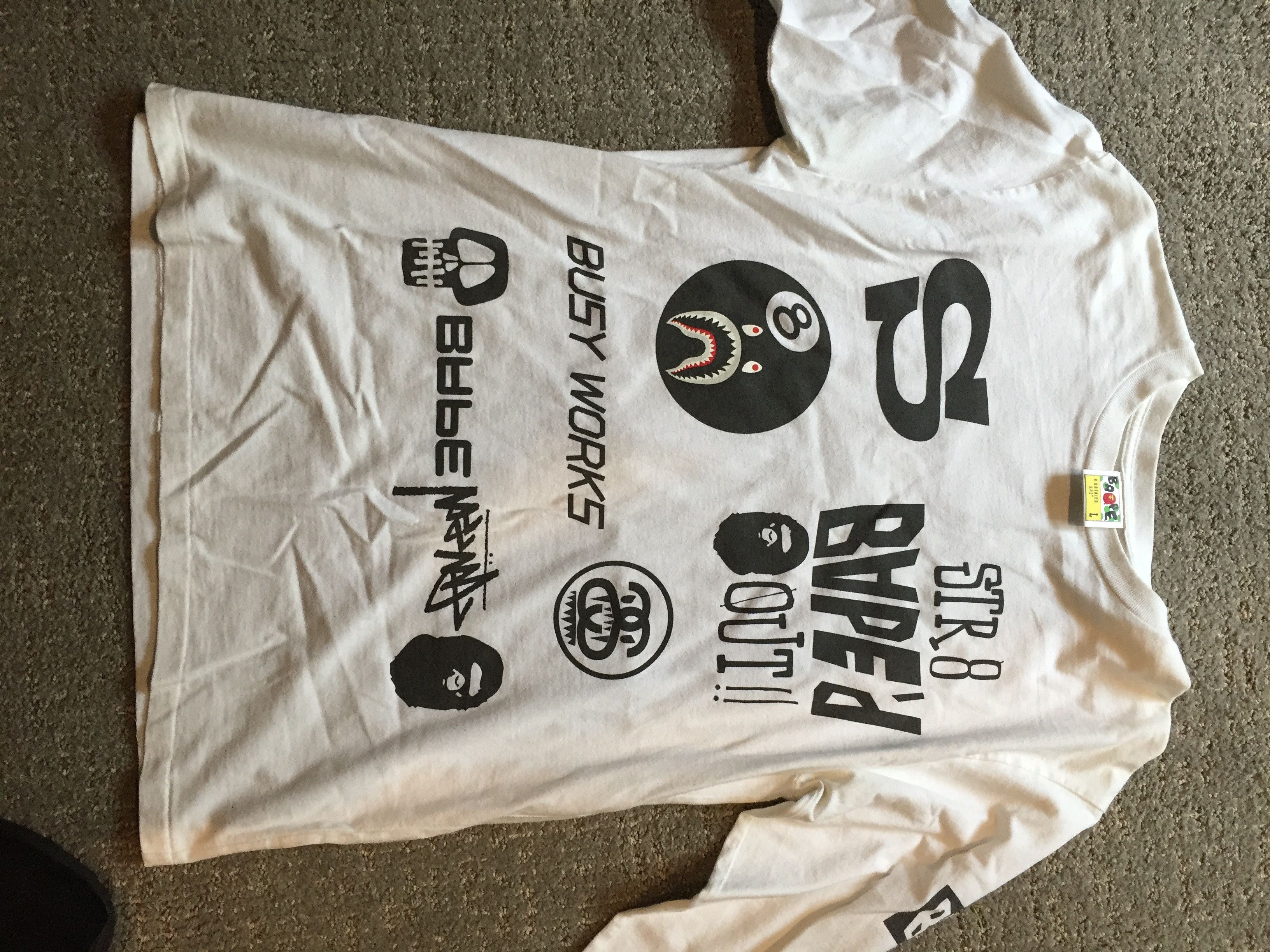 stussy bape shirt