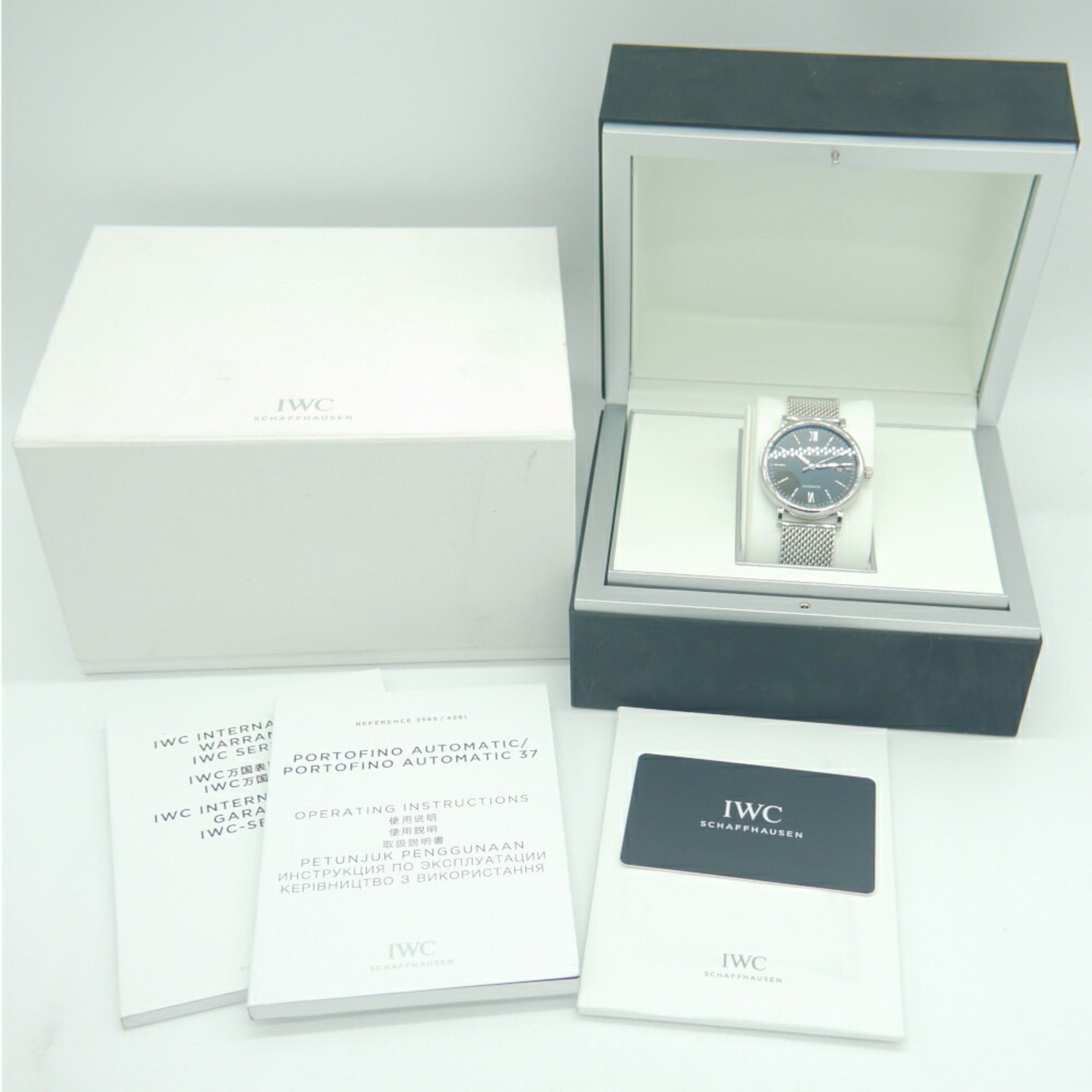 IWC Schaffhausen IWC International Watch Company Portofino Automatic IW356506 Black Dial Wristwatch Size ONE SIZE - 10 Thumbnail