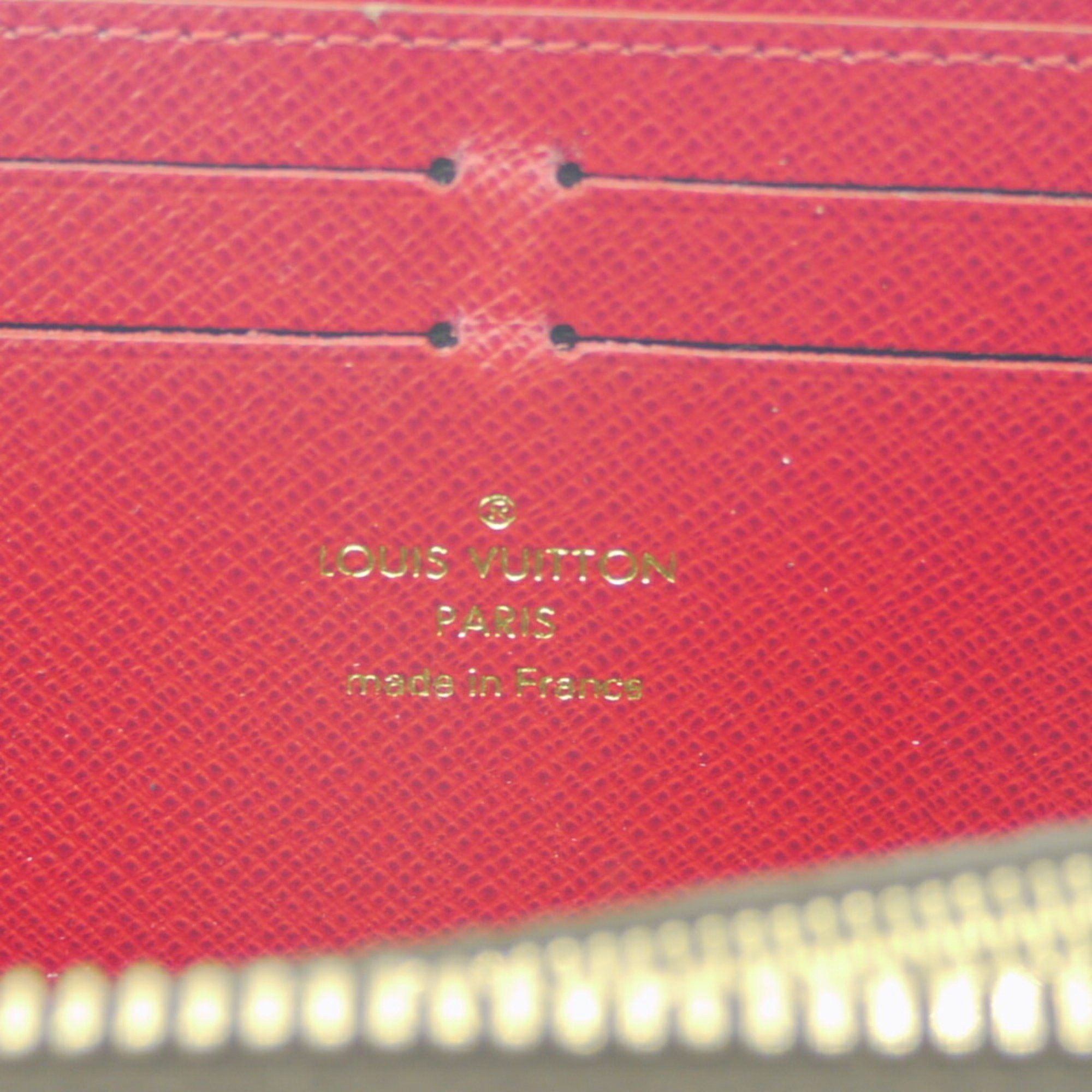 Louis Vuitton Louis Vuitton Long Wallet Portefeuille Clemence Damier Ebene Cerise Round N60534 Size ONE SIZE - 9 Thumbnail
