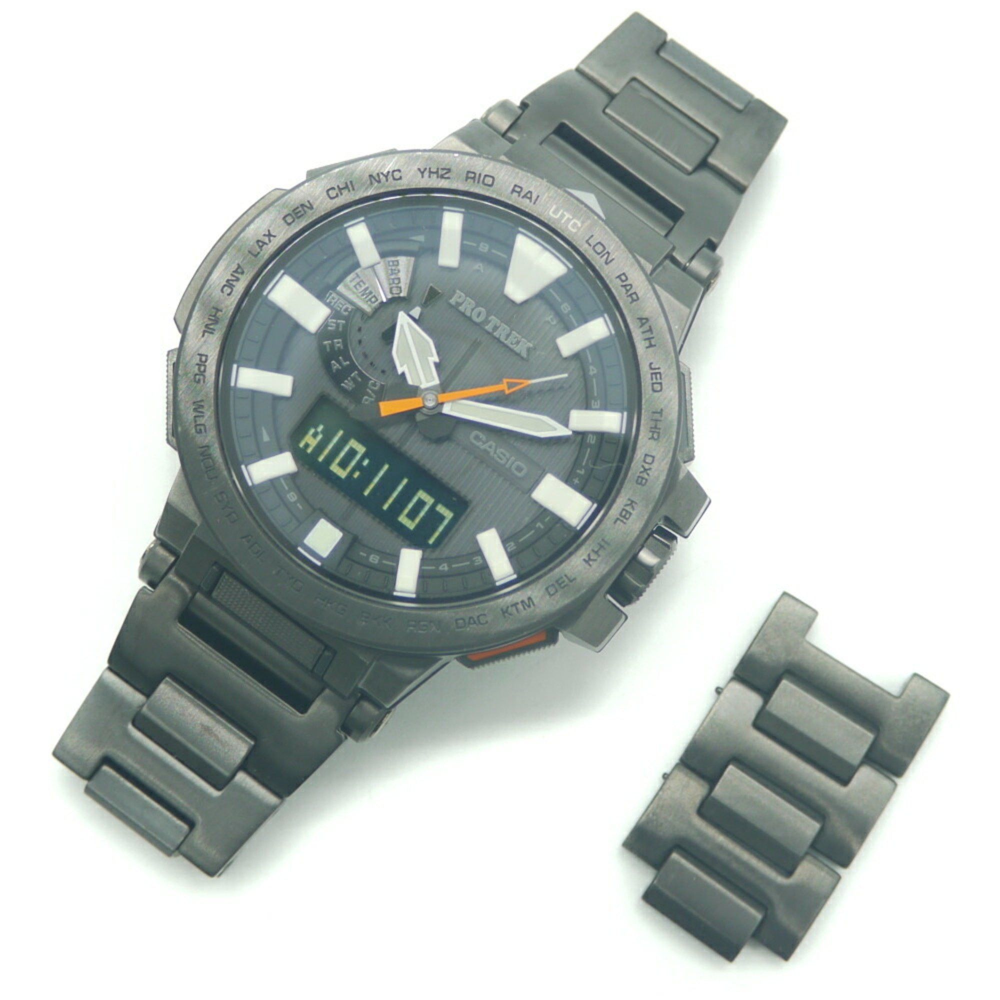 Casio CASIO PROTREK Manaslu Tough Solar Radio Controlled Watch Black Dial Wristwatch PRX-8000YT-1JF Size ONE SIZE - 8 Thumbnail