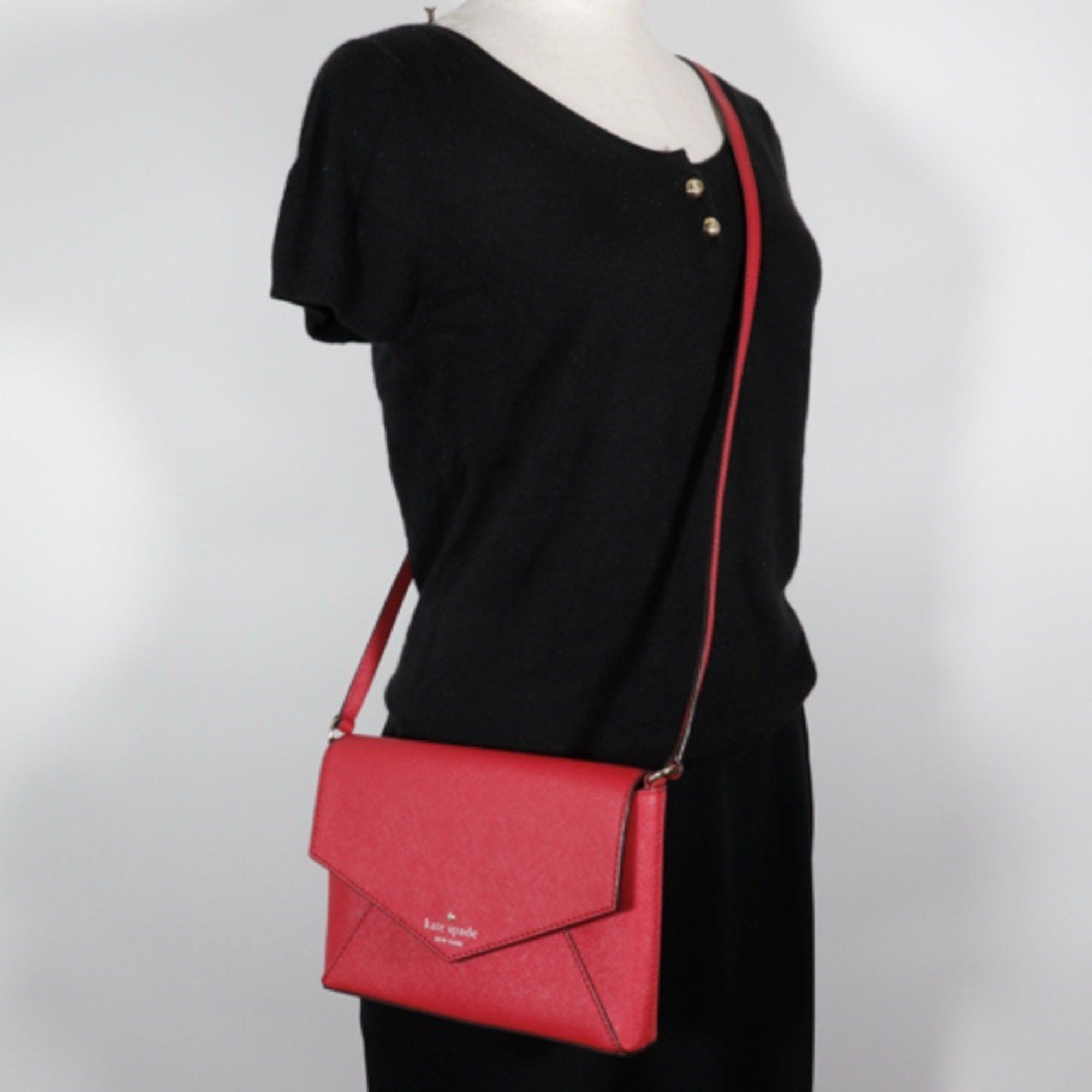 Kate Spade Kate Spade Pochette Shoulder Bag Leather Red Type Women's Size ONE SIZE - 8 Thumbnail