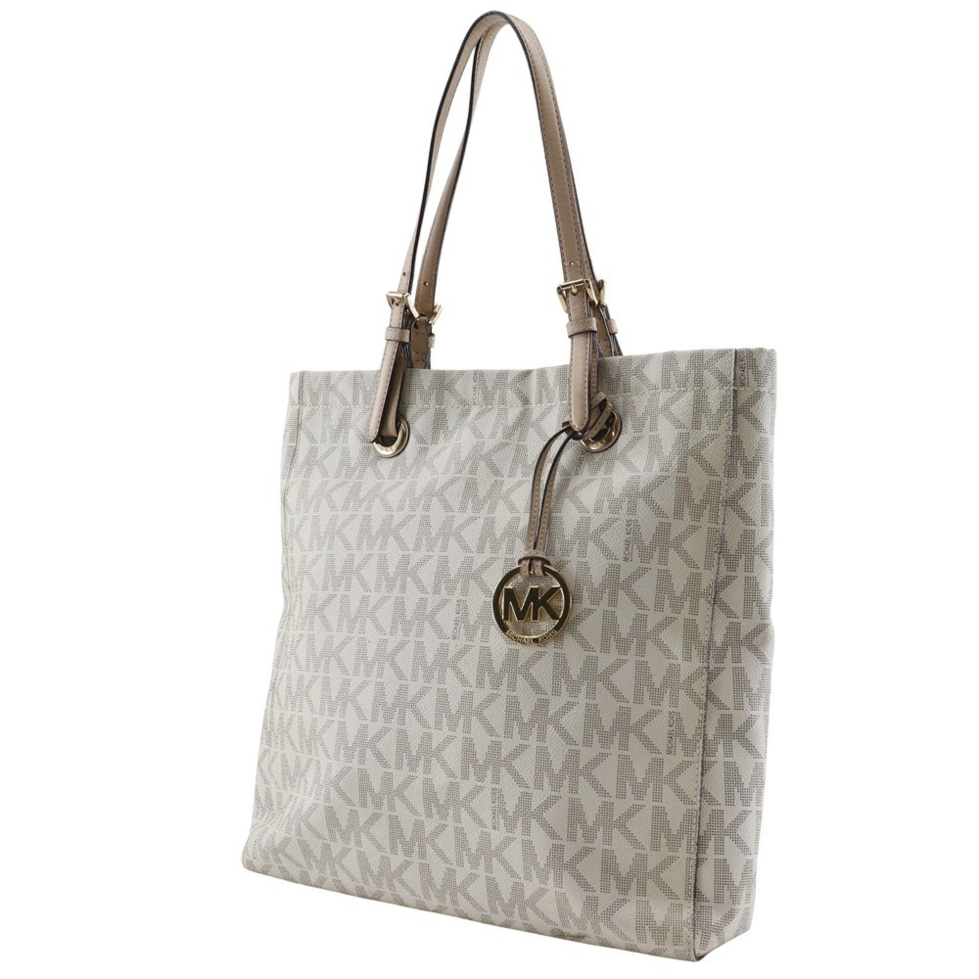 Michael Kors Michael Kors MK signature tote bag PVC off-white type for women Size ONE SIZE - 2 Thumbnail