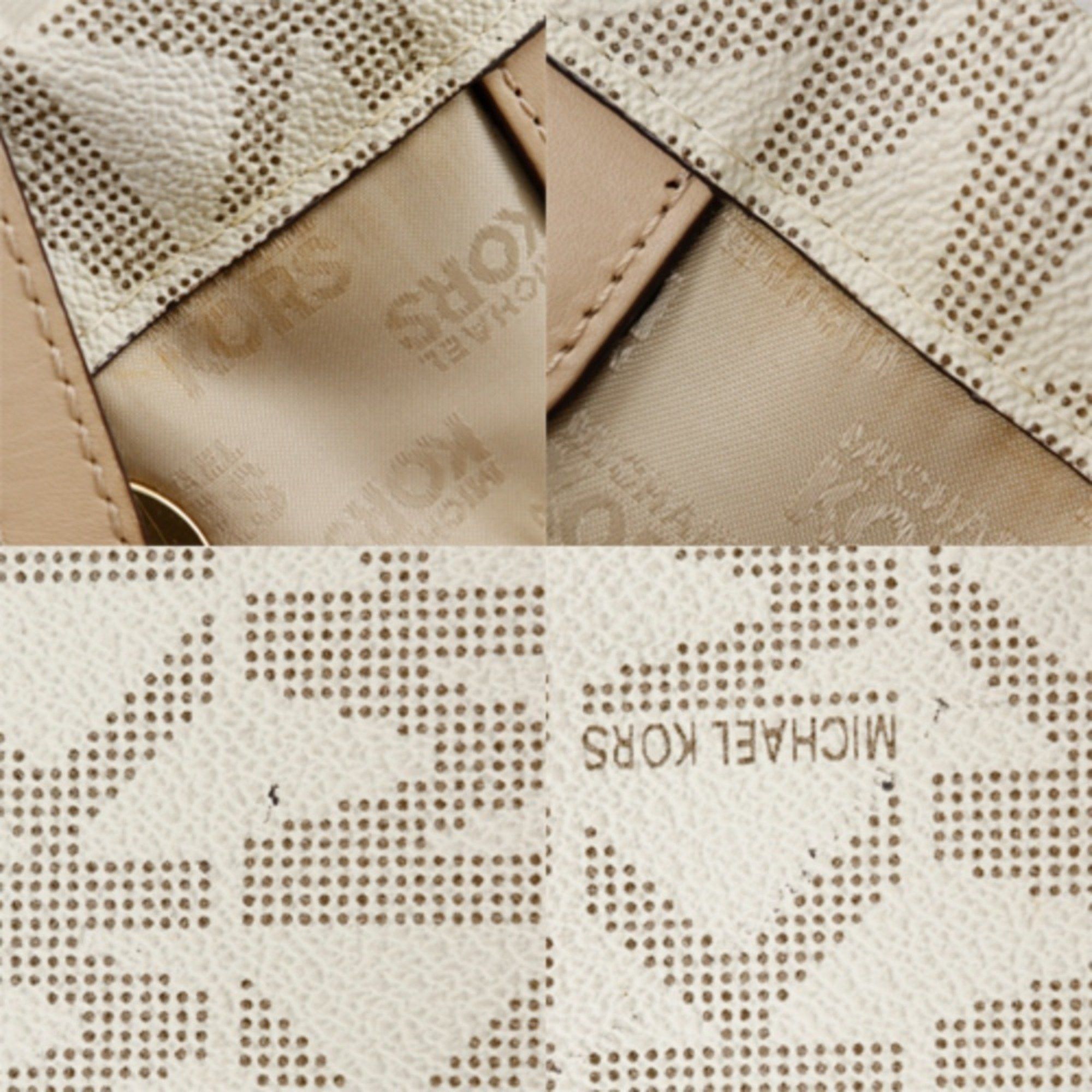 Michael Kors Michael Kors MK signature tote bag PVC off-white type for women Size ONE SIZE - 7 Thumbnail