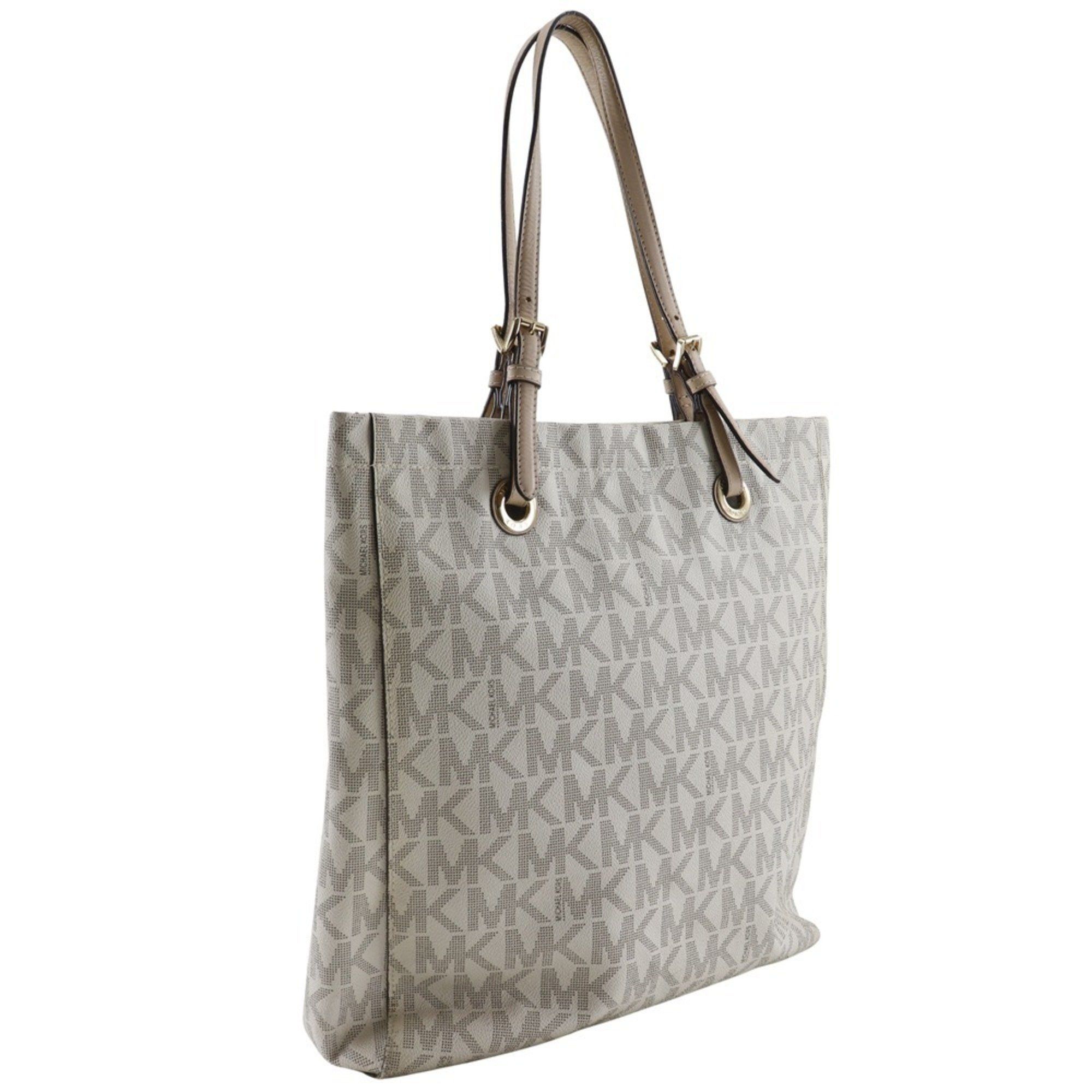 Michael Kors Michael Kors MK signature tote bag PVC off-white type for women Size ONE SIZE - 3 Thumbnail