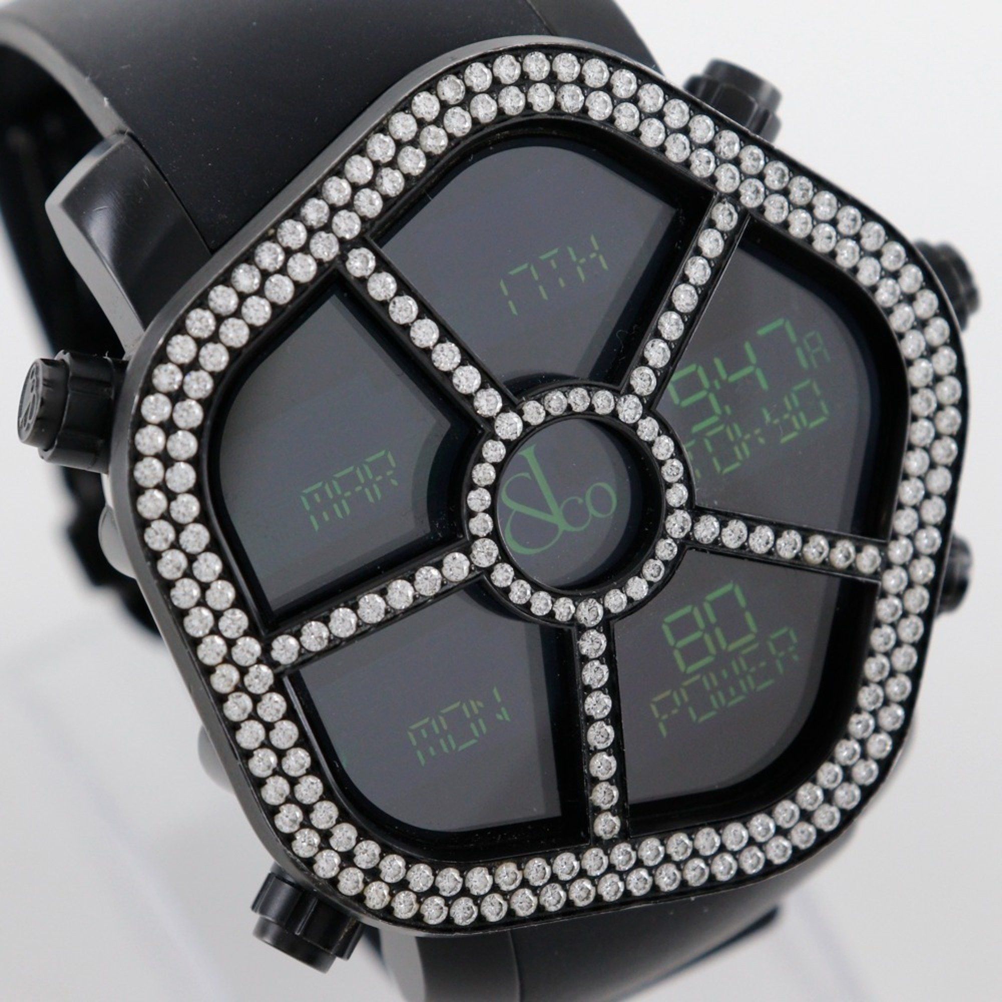 Other JACOB & CO 5 Time Zone Ghost Watch GMT JC-GST-WHD Stainless Steel x Rubber Black Quartz Digital Display Dial Men's Size ONE SIZE - 3 Thumbnail