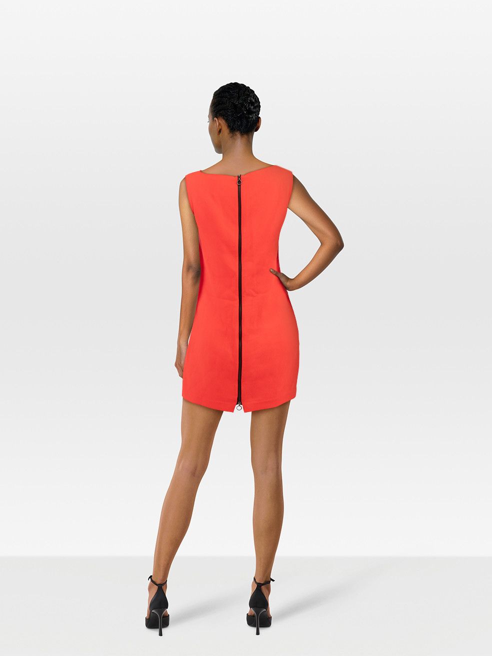 ROKSANDA Red Sleeveless Mini Shift Dress Size XS / US 0-2 / IT 36-38 - 2 Thumbnail