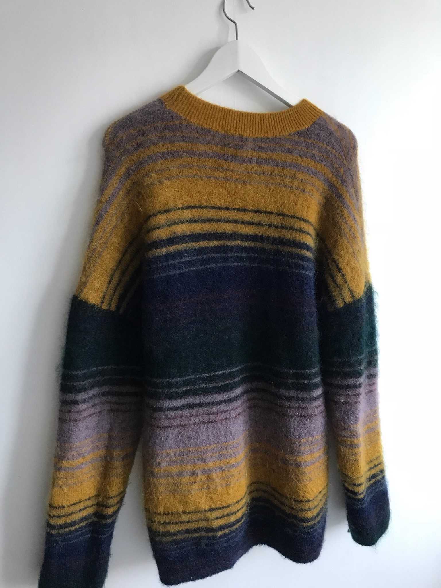 Acne Studios LAST DROP! Nosti Stripe Mohair Knitted Sweater Size US S / EU 44-46 / 1 - 4 Thumbnail